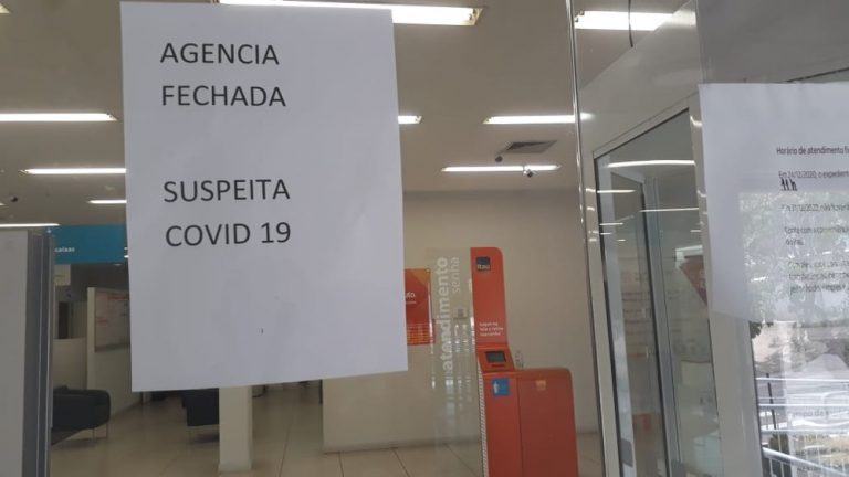 Suspeita de covid-19 afasta funcionários e fecha temporariamente agência bancária em Dracena
