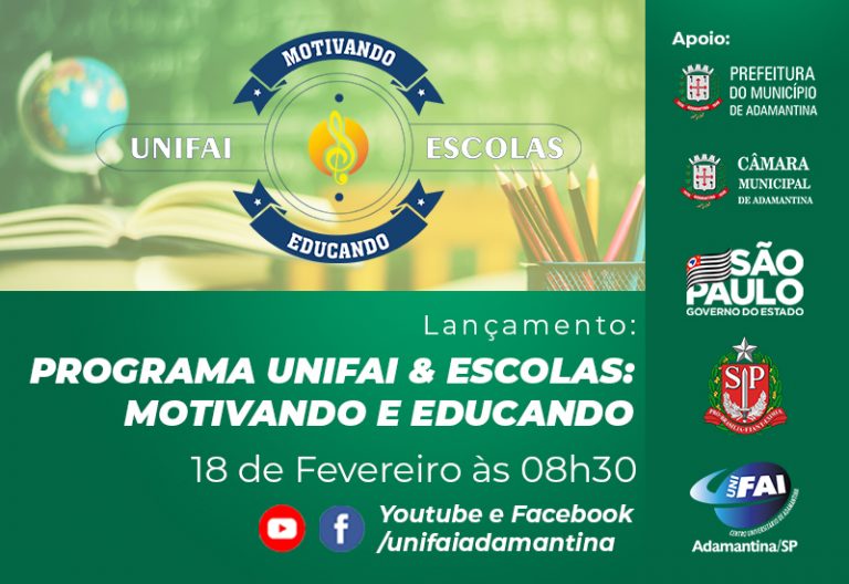 Programa “UniFAI & Escolas” tem lançamento oficial em solenidade virtual na quinta