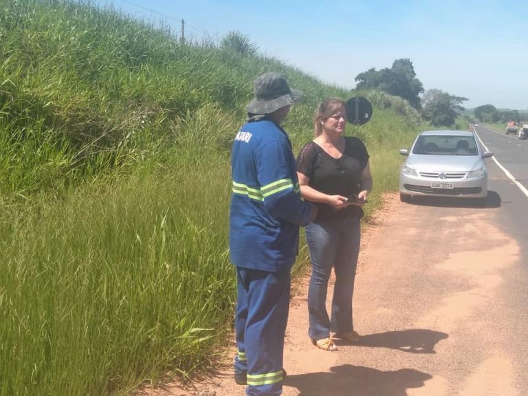 A pedido da prefeita Sônia Gabau, Eixo SP complementa melhorias na vicinal de Salmourão até SP-294