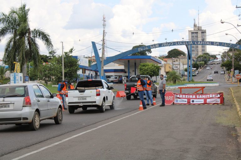 Barreira sanitária na entrada de Lucélia está em operação; Prefeitura também interdita acessos secundários