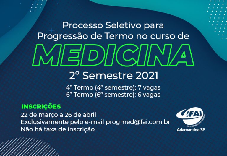UniFAI abre inscrições de Processo Seletivo para Progressão de Termo no curso de Medicina