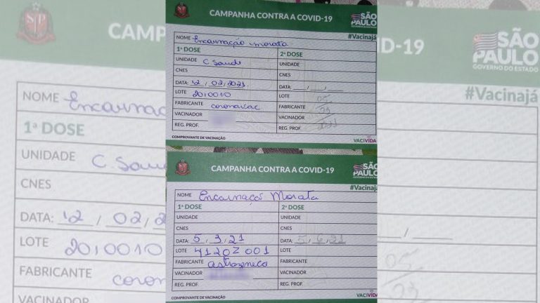 Idosa de Lucélia toma vacinas contra a covid-19 de dois fabricantes diferentes; ‘é um erro muito grande’, diz neto