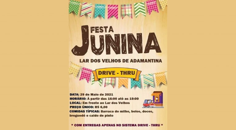 Lar dos Idosos promove festa junina em drive-thru no próximo mês