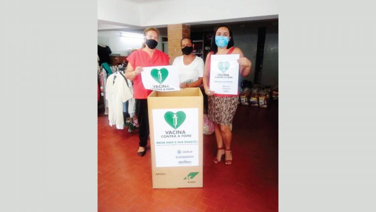 Lucélia adere a campanha ‘Vacina contra a fome’