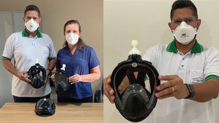 Santa Casa de Osvaldo Cruz recebe máscaras de mergulho adaptadas e que diminuem intubação