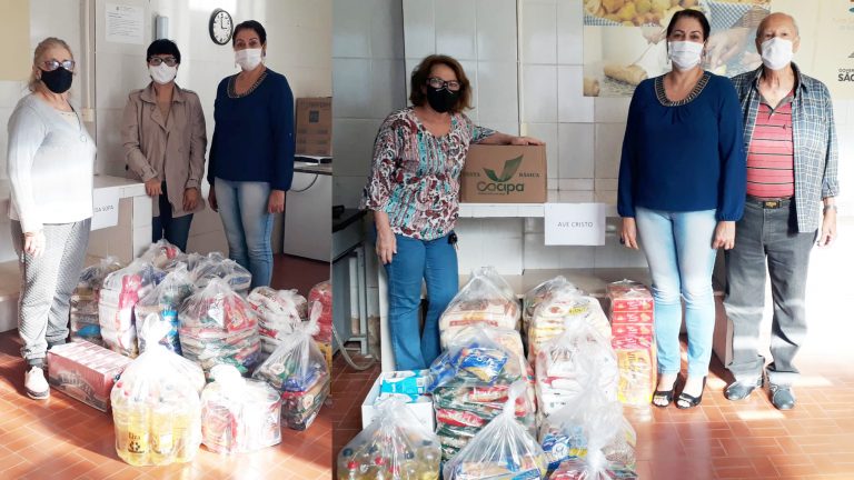 Vacina contra a fome: 474 quilos de alimentos são entregues ao Ave Cristo e a Casa da Sopa
