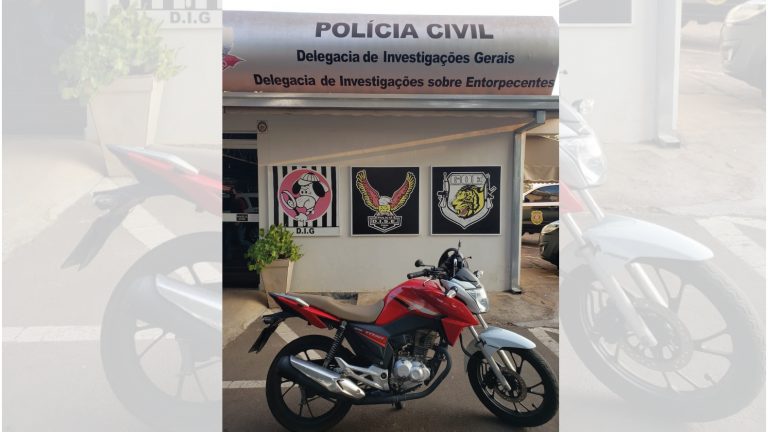 Moto furtada em Adamantina é recuperada pela Polícia Civil em Dracena
