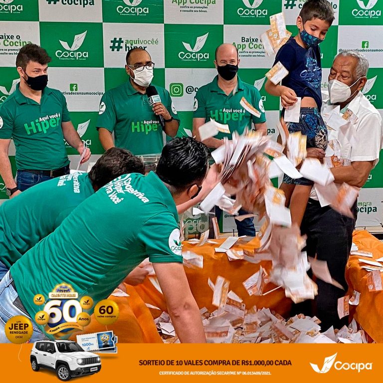 Cocipa realiza primeiro sorteio da campanha Hiper Cliente Feliz