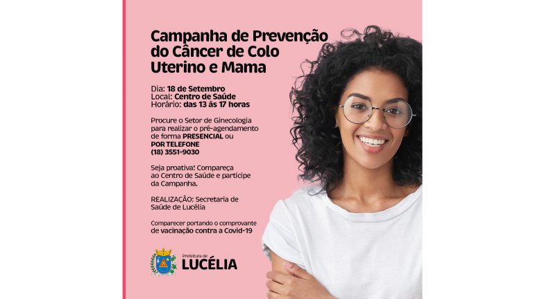 Lucélia promove diagnóstico do câncer de mama e do colo do útero