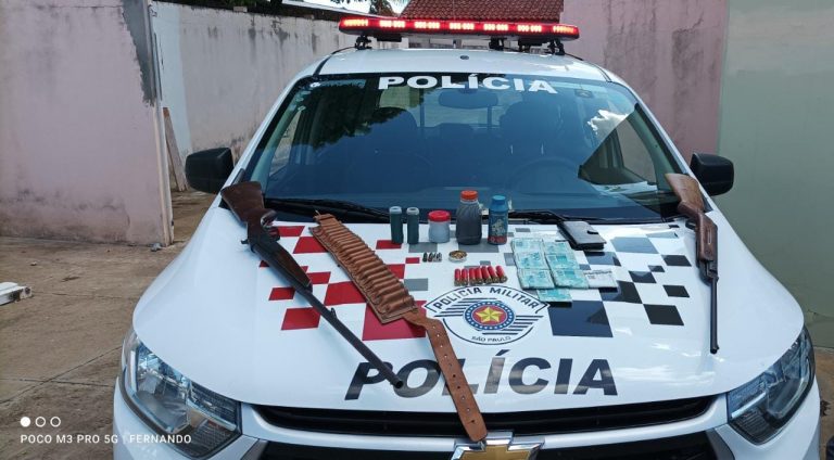 Homem é preso por lesão corporal contra a mulher e porte ilegal de arma de fogo em Adamantina