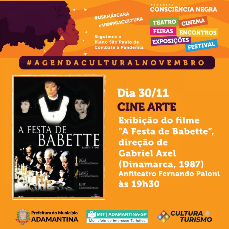 ‘Cine Arte’, no Anfiteatro Fernando Paloni, apresenta filme ‘A festa de Babette’ nesta terça