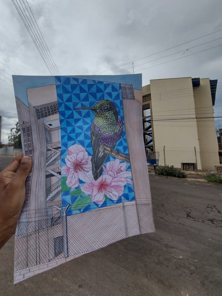 Artista de Adamantina faz vaquinha para grafitar fachada de prédio