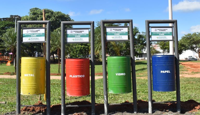 SAAMA instala 50 lixeiras de coleta seletiva no Parque dos Pioneiros