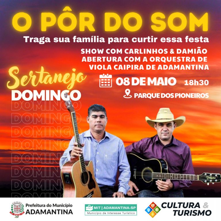 Pôr do Som leva música sertaneja ao Parque dos Pioneiros hoje