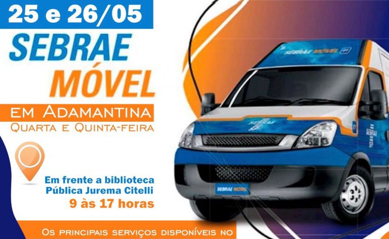 Adamantina recebe unidade do Sebrae Móvel na próxima semana