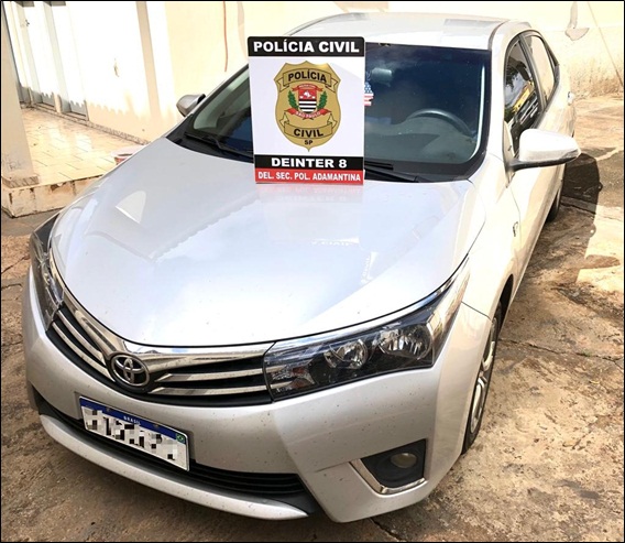 Polícia Civil de Adamantina recupera carro envolvido em estelionato