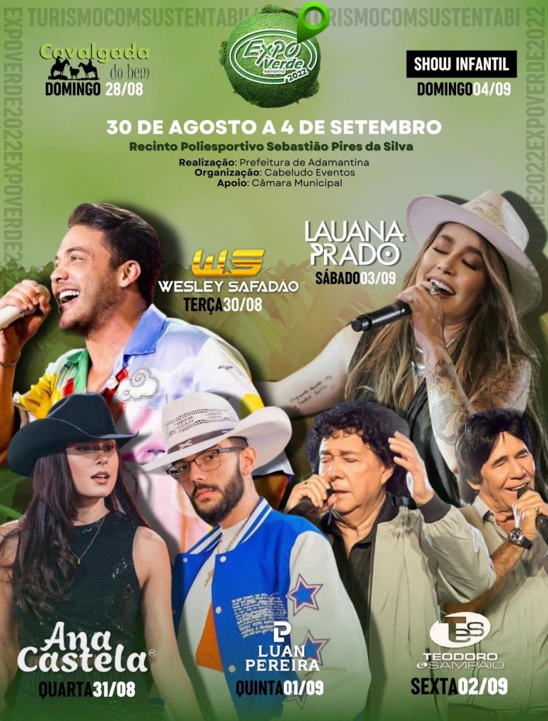 Iniciada a venda dos camarotes e publicidades para a ExpoVerde 2022