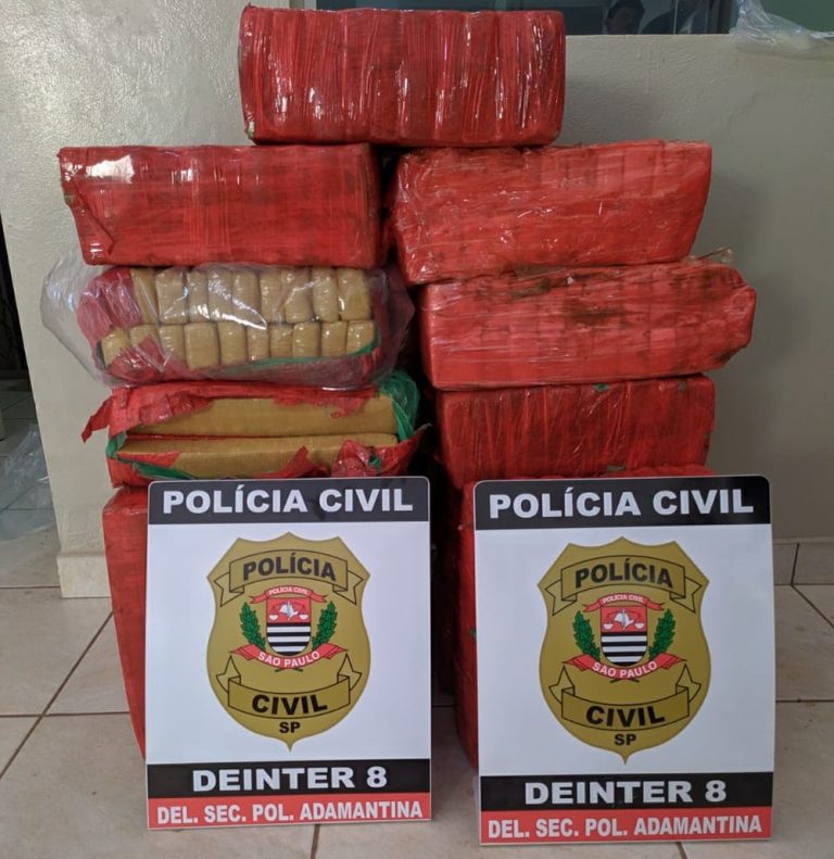 Polícia Civil descobre depósito de maconha e apreende 250kg em Osvaldo Cruz