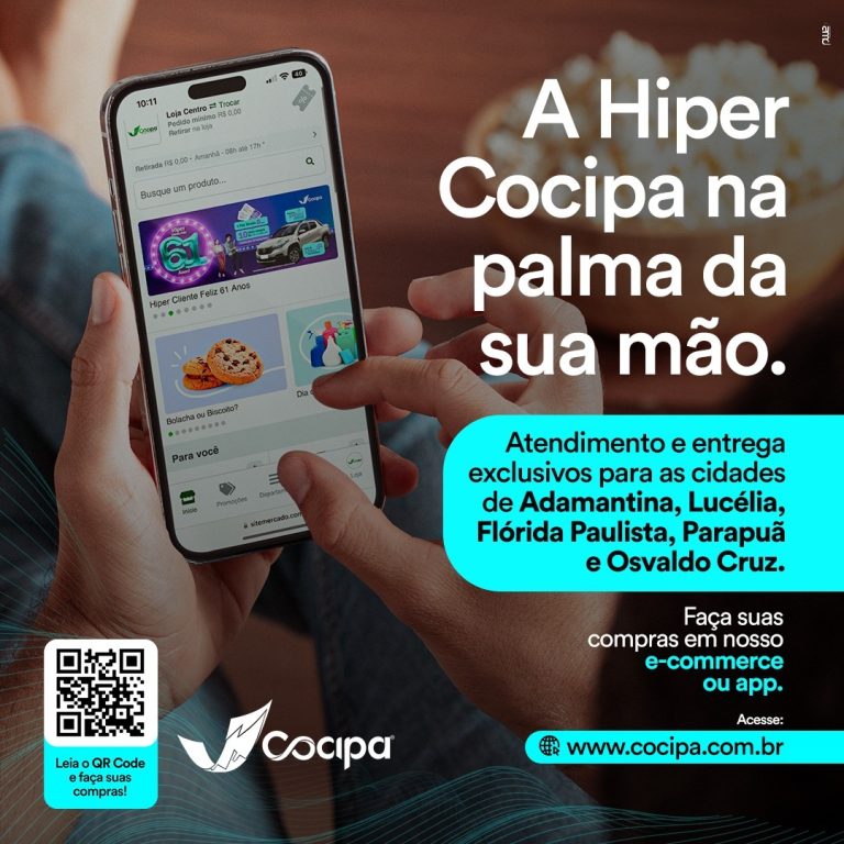 Cocipa amplia e-commerce para mais duas cidades a partir de segunda