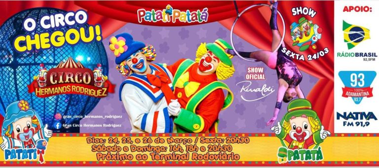O circo chegou! Apresentações começam nesta sexta em Adamantina