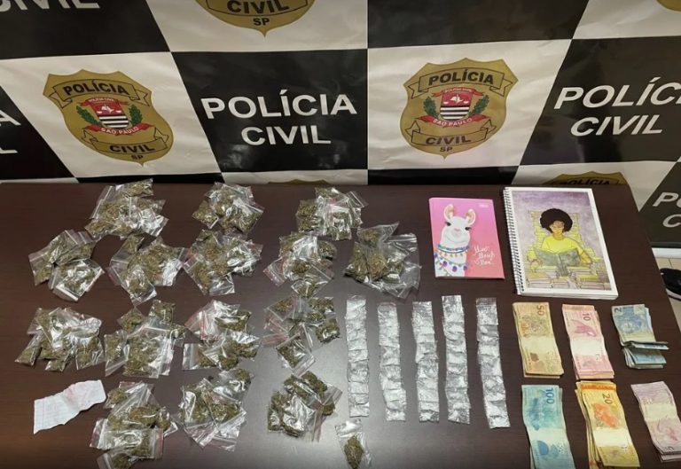 Jovem de 18 anos é detido com quase 200 porções de cocaína e maconha
