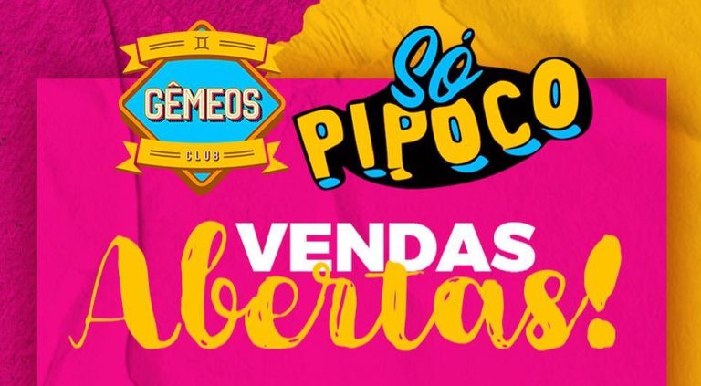 Gêmeos Club promove ‘Só Pipoco’ neste sábado