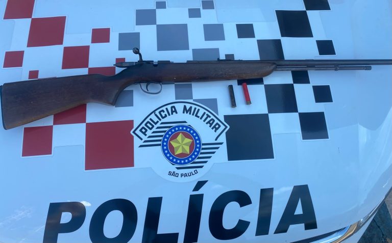 Durante ocorrência de violência doméstica, homem é preso por posse ilegal de arma de fogo em Adamantina