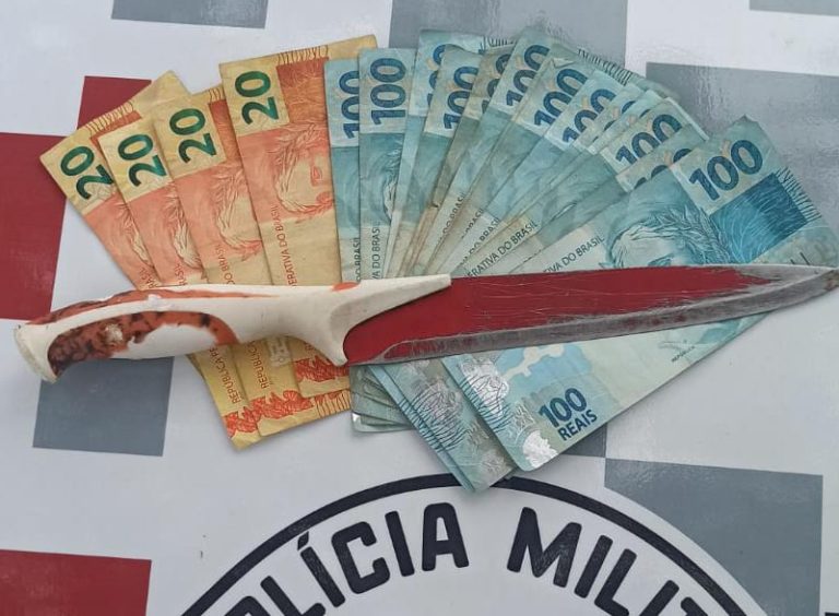 Com faca: mulher rouba cerca de R$ 2 mil de vítima, que saía de agência bancária