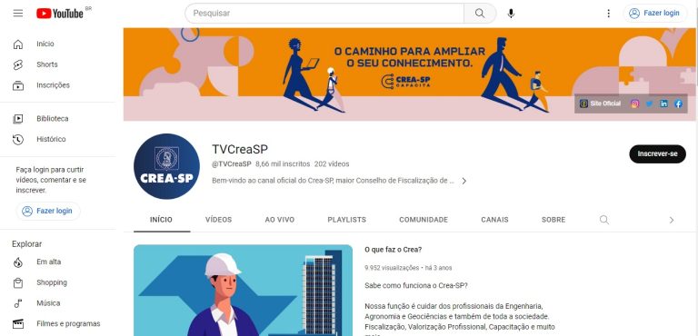 Crea-SP lança programação de workshops