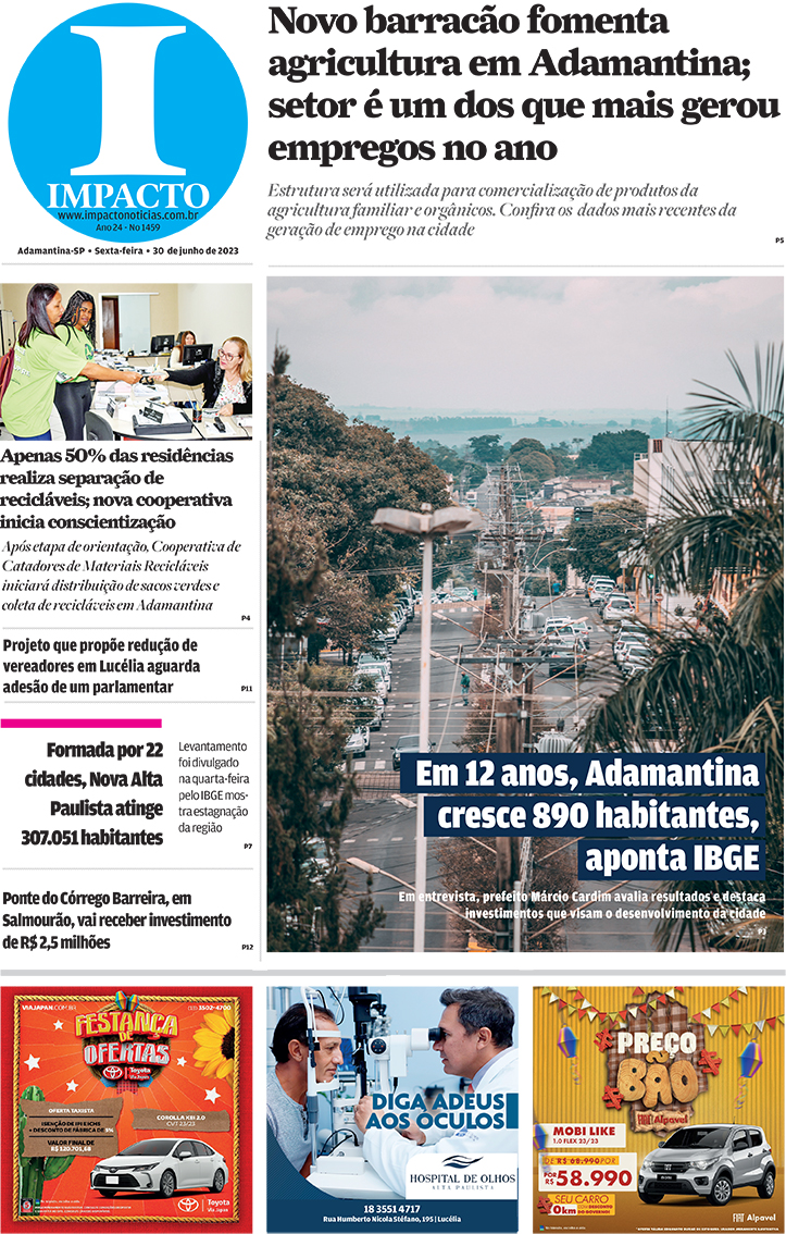 Novo barracão fomenta agricultura em Adamantina; setor é um dos que mais gerou empregos no ano