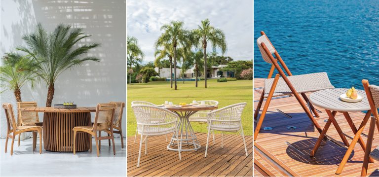 De vasos até móveis externos, Marche Casa e Jardim valoriza o seu ambiente