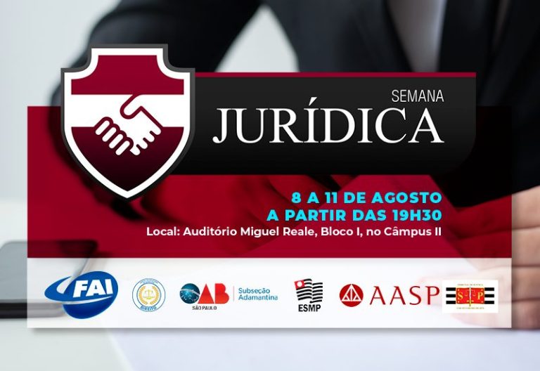Com palestras todas as noites, Semana Jurídica 2023 tem início nesta terça