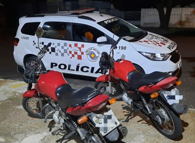 PM recupera duas motos furtadas em Adamantina