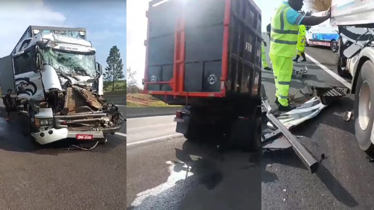 Carreta de Hugo & Guilherme sofre acidente