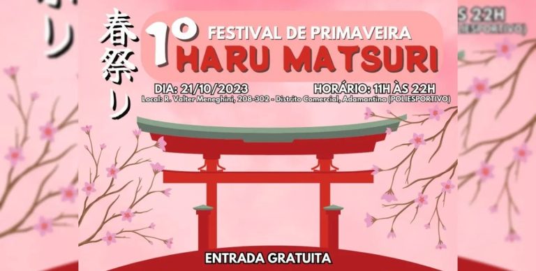 1º Festival da Primavera acontece neste sábado em Adamantina