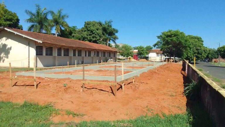 Construção de quatro salas no EMEF Eurico Leite de Morais atinge 30%