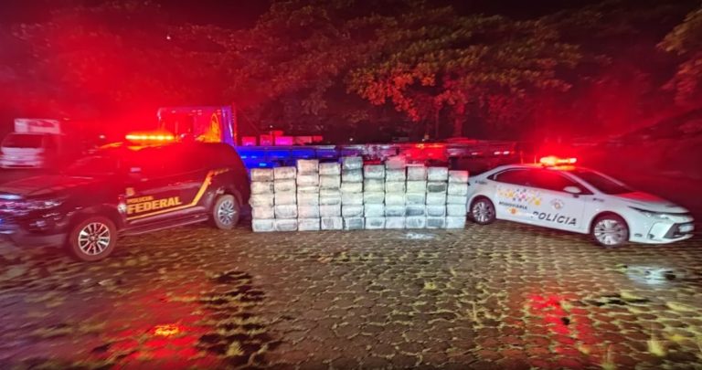Homem é preso com 1,3 tonelada de maconha, em Adamantina