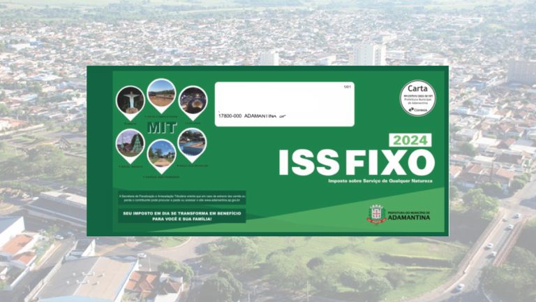 Prefeitura de Adamantina inicia distribuição de carnês de ISS e FUN/FIS