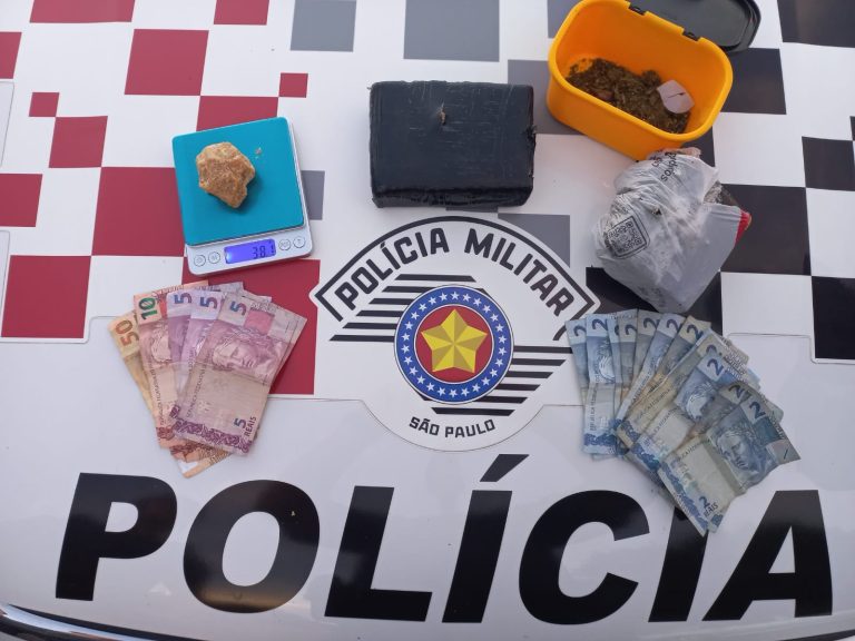 Durante ocorrência de violência doméstica, homem é preso por tráfico de drogas em Adamantina