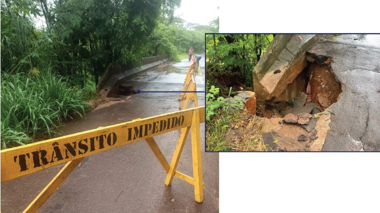 Prefeitura de Adamantina interdita ponte na Vicinal José Bocardi
