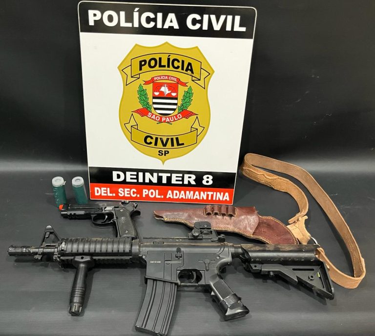 Com revólver e simulacros, homem é preso por posse ilegal de arma de fogo em Adamantina