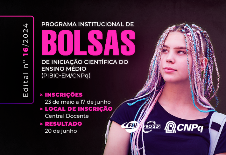 PROPPG abre inscrições para bolsas de iniciação científica de nível médio