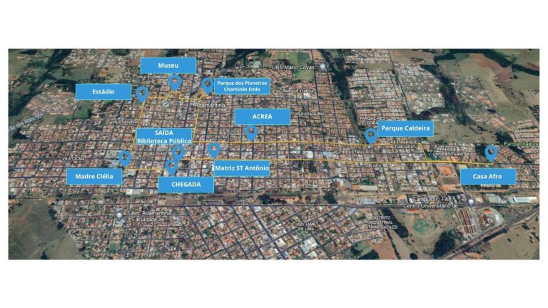 Adamantina ganha rota que explora pontos turísticos da zona urbana