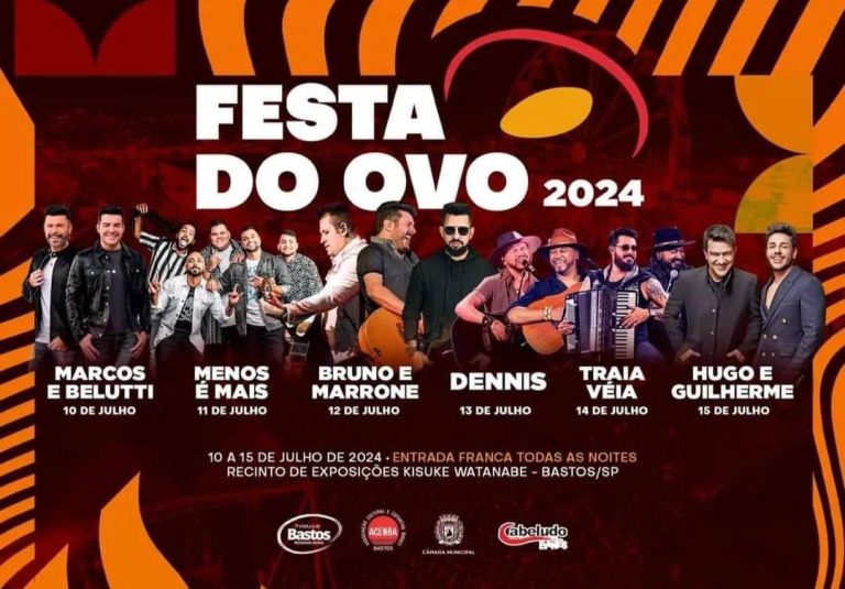 Festa do Ovo começa nesta quarta com shows e exposições em Bastos