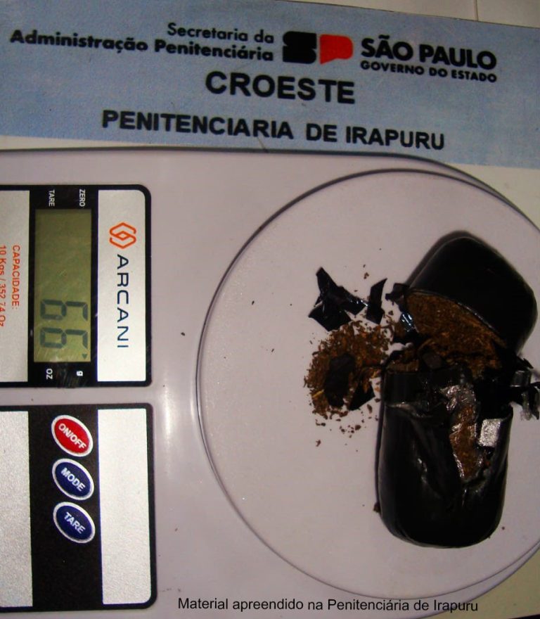 Agentes flagram visitante com maconha na Penitenciária de Irapuru