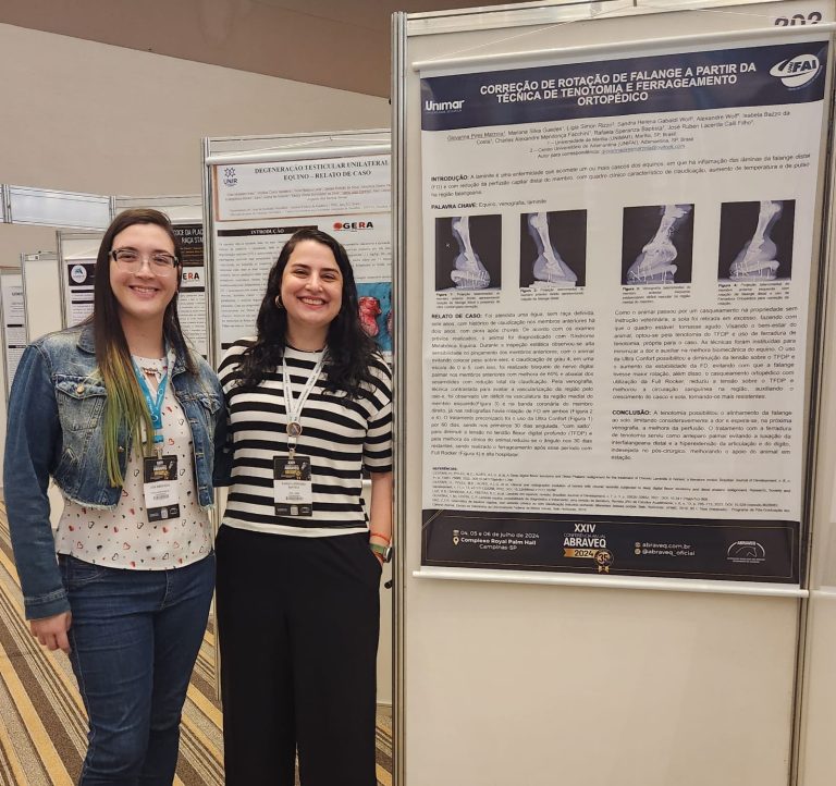 Aluna de Medicina Veterinária é premiada na Conferência Anual ABRAVEQ
