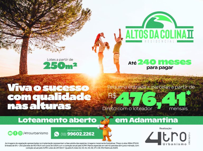 4tro urbanismo lança Altos da Colina II