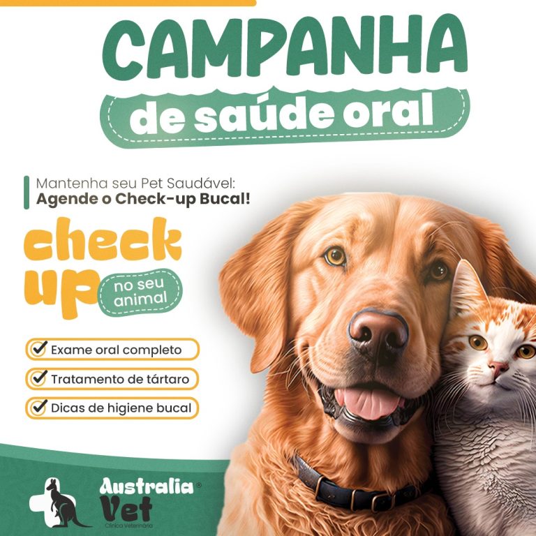 Australia Vet promove Campanha de Saúde Oral com avaliação gratuita em cães e gatos