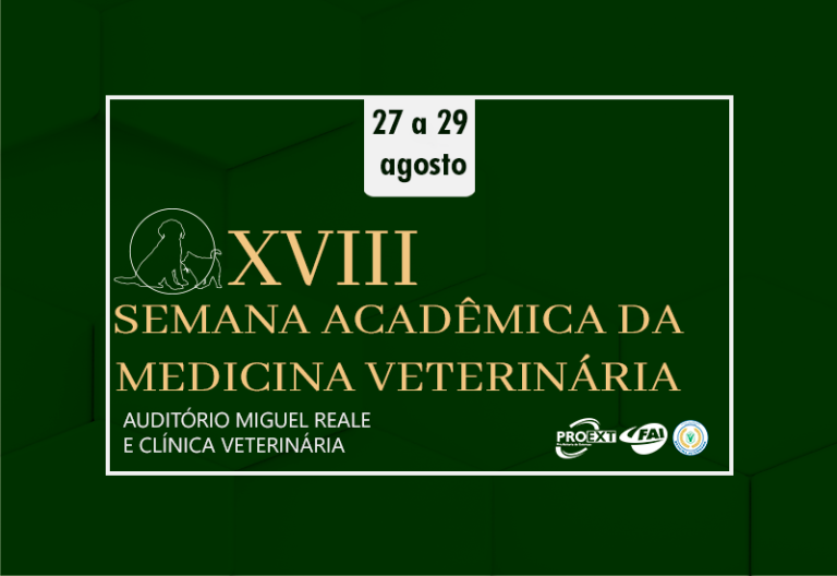 Semana Acadêmica de Veterinária promove  palestras e aulas práticas de 27 a 29 de agosto