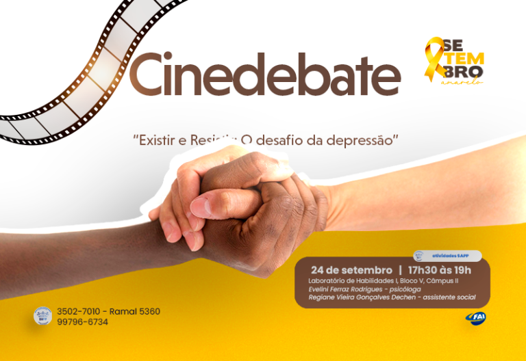 SAPP promove nesta terça, 24, Cinedebate sobre os desafios da depressão